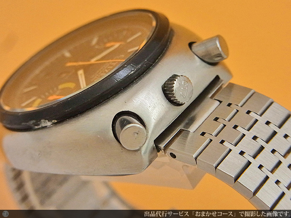 シチズン CITIZEN チャレンジタイマー ツノ クロノグラフ 黒文字盤