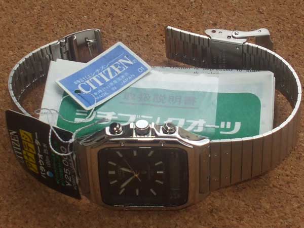 シチズン アナデジ パラウォーター 未使用品 【取説・値札・BOX付