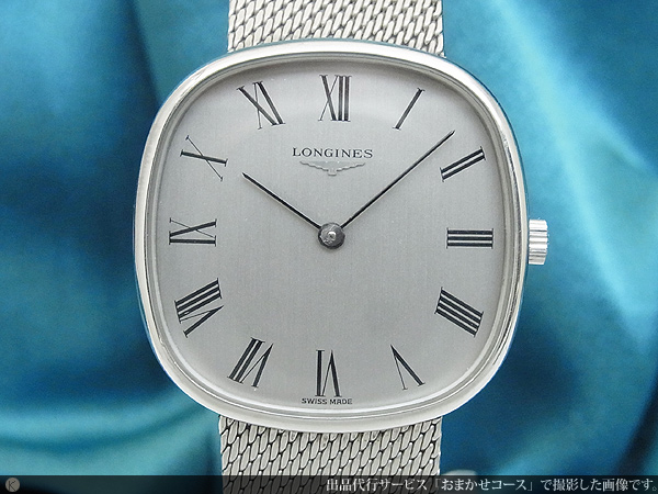 ロンジン LONGINES 丸みを帯びた上品なスクエアケース ローマン