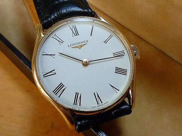 ロンジン ローマ数字 クラシックデザイン 薄型 手巻き | アンティー