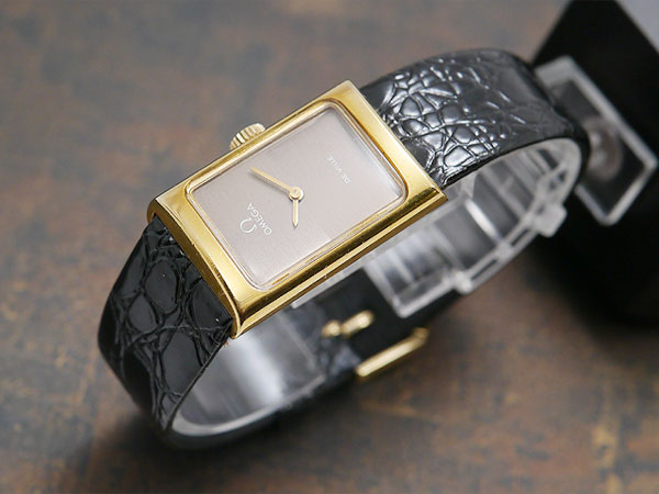 オメガ デビル GF 肉厚レクタンギュラーケース 手巻き おしゃれな4分割