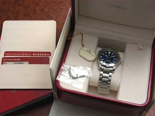 オメガ シーマスター プロフェッショナル300m ブルーダイヤル SS