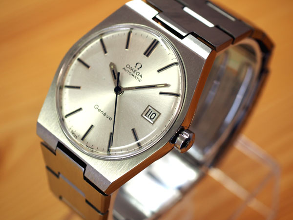 オメガ ジュネーブ デイト表示 自動巻+手巻き ブレスレット付き Cal