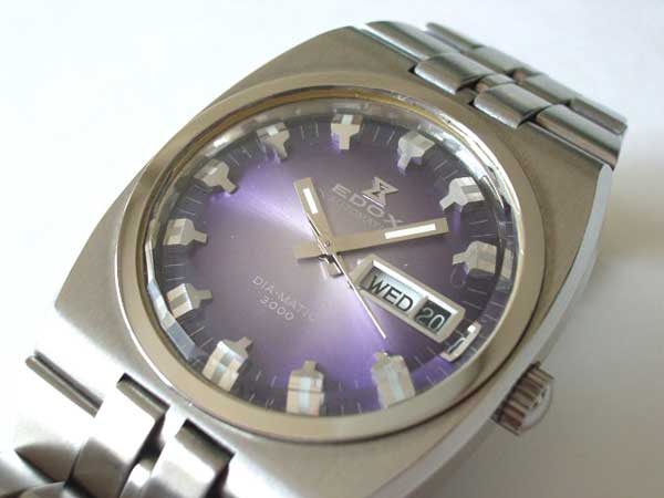 エドックス EDOX ダイアマチック3000 9面カットガラス ライトブラウン