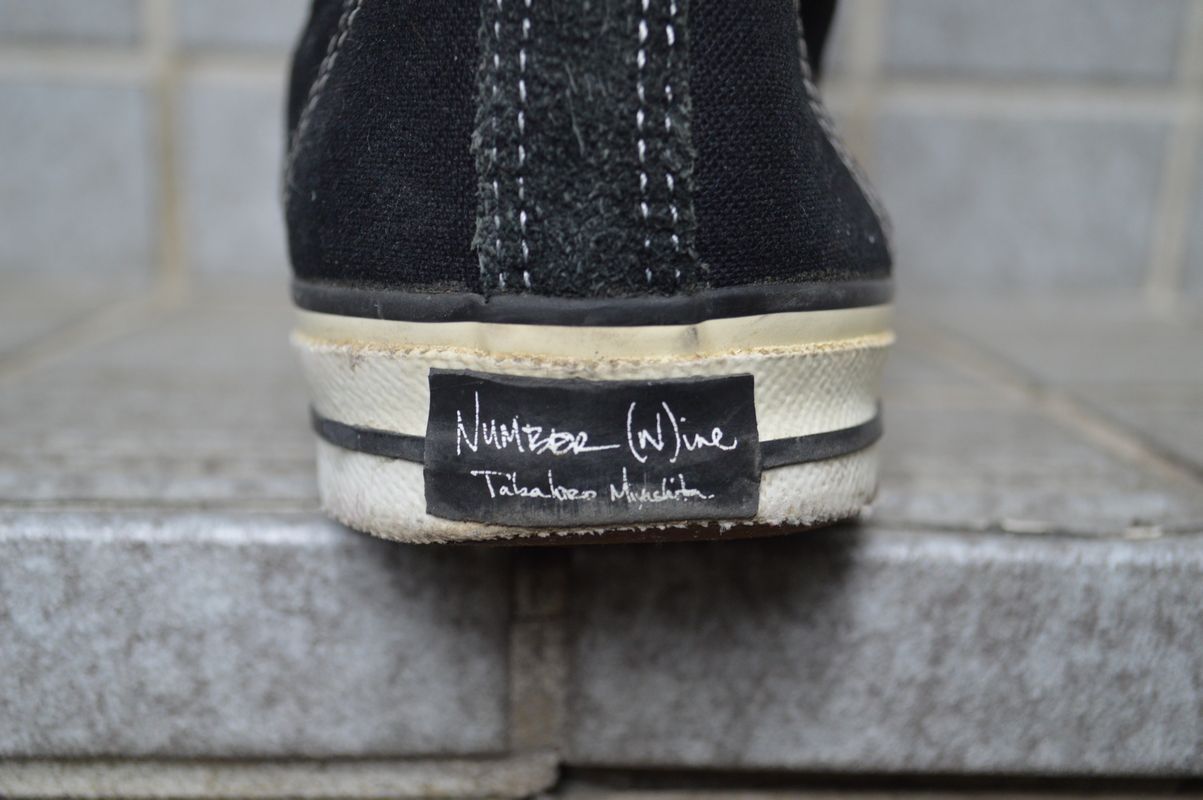 USED】NUMBER NINE(ナンバーナイン)12ホールハイカットスニーカー
