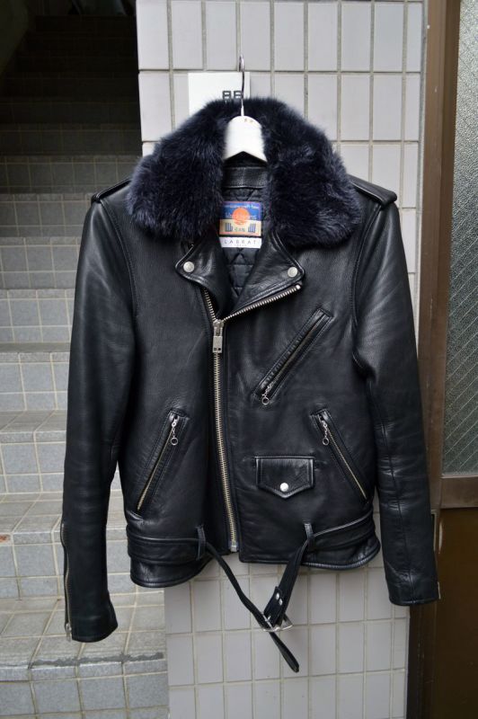 blackmeans×LABRAT ブラックミーンズ×ラブラット】ファー襟レザー