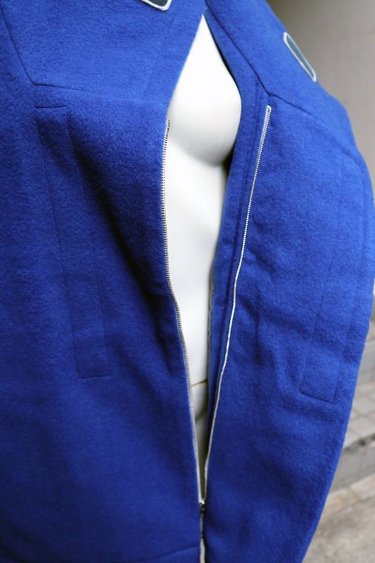 chloma クロマ】コールドスリープコート ショート ブルー