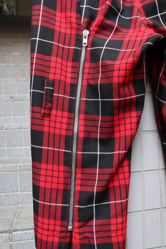 KIDILL キディル】チェック柄ボンテージパンツ