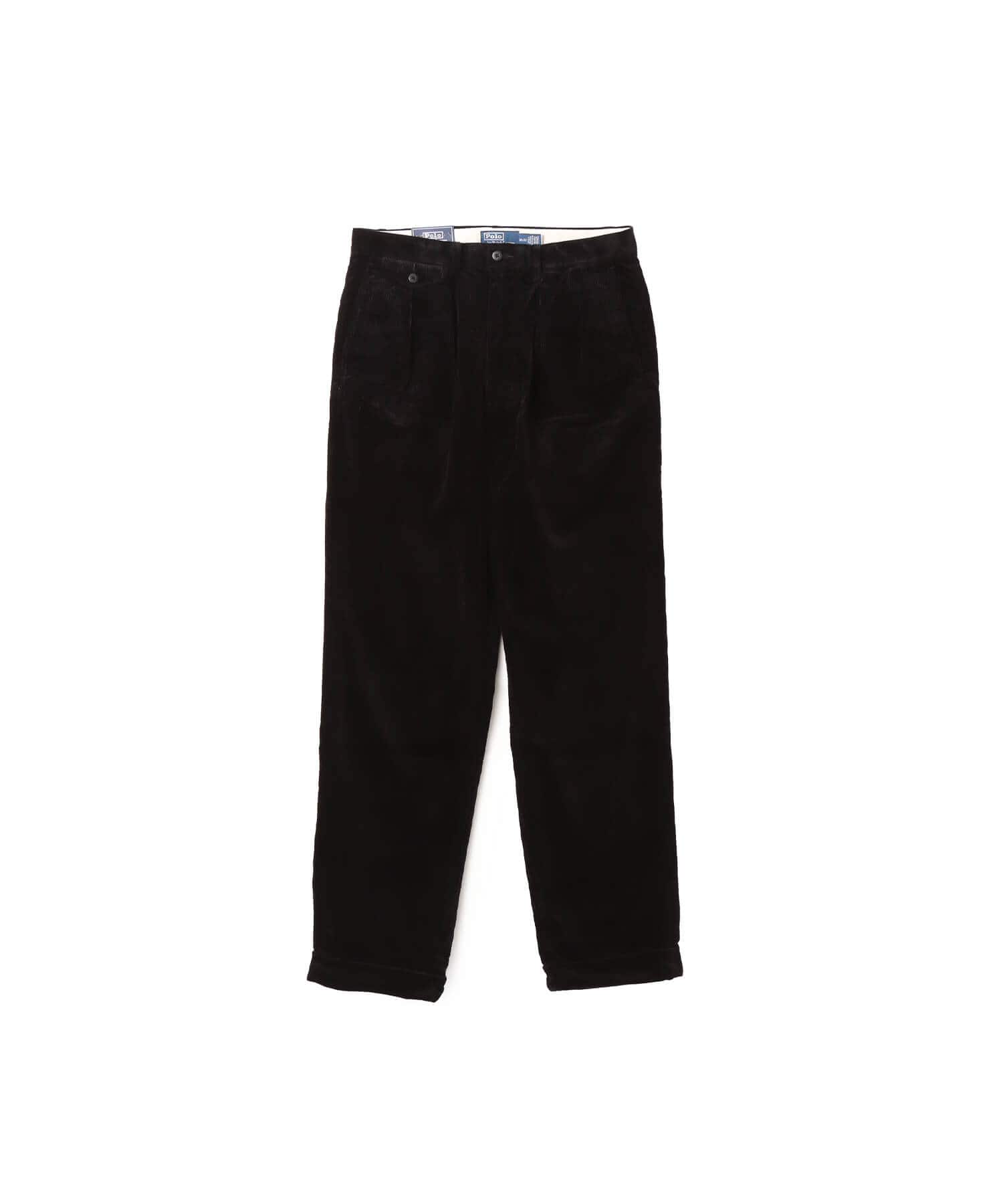 POLO RALPH LAUREN RALAXED FIT CORDUROY WHITMAN CHINO PLEATED PANTS