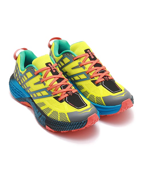 HOKA SPEEDGOAT 2 TOMATO / ELECTRIC GREEN（ホカ スピードゴート 2