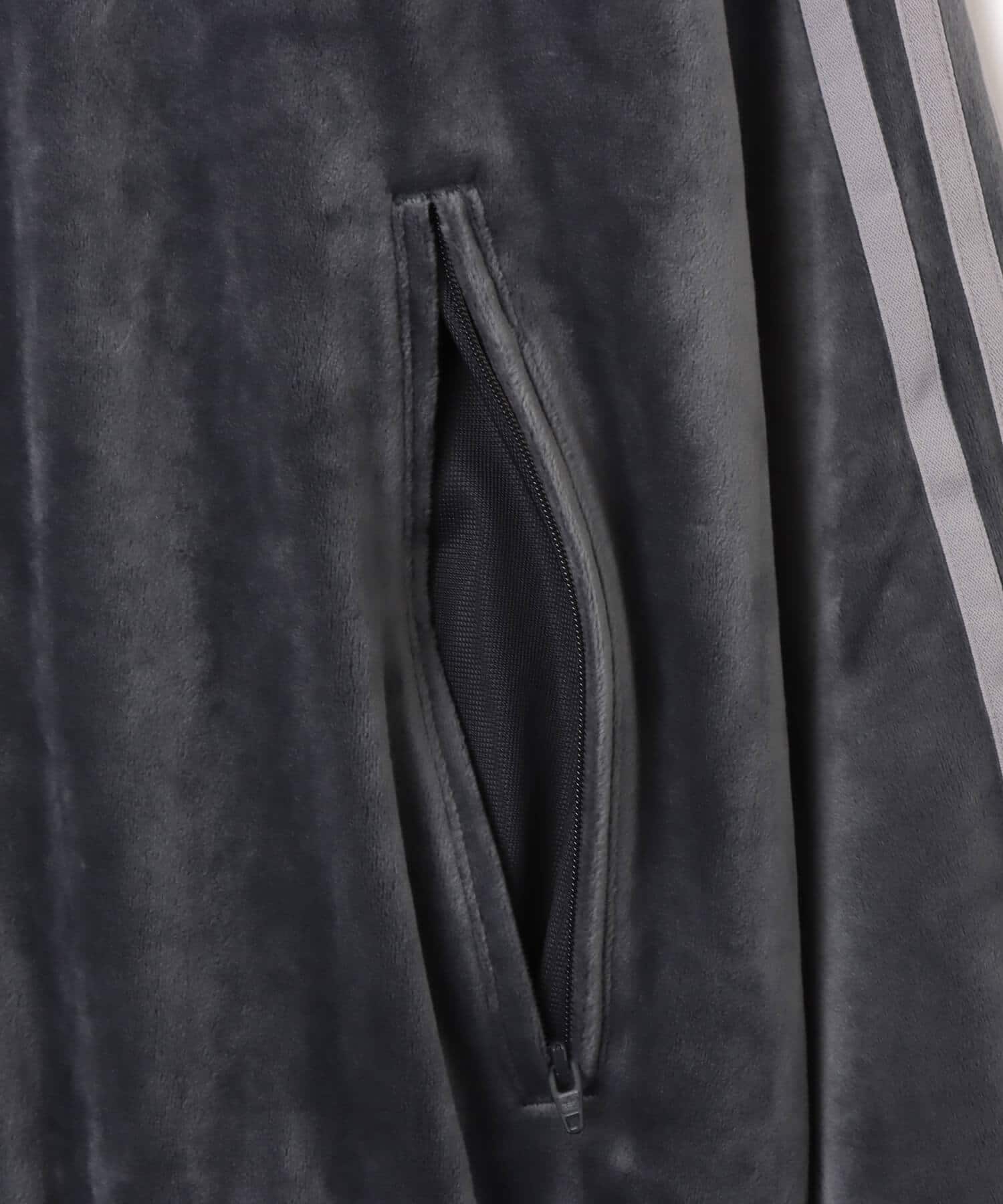 adidas FIREBIRD VELOUR TRACK TOP ダークグレー（アディダス