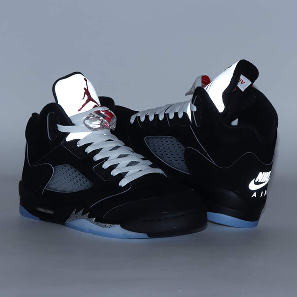 JORDAN BRAND AIR JORDAN 5 RETRO OG (GS) BLACK/WHITE-METALLIC