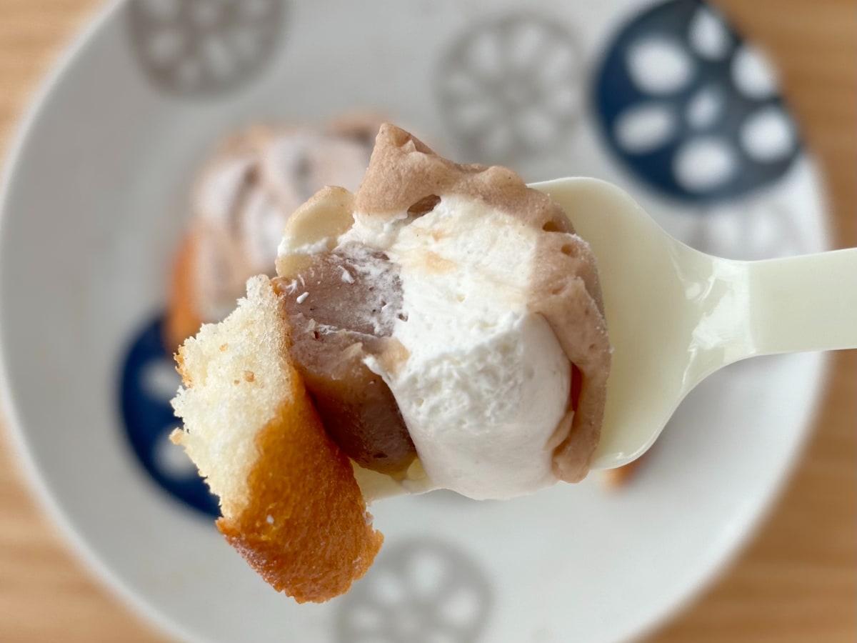 マロン＆バニラのぜいたくミックス！【ローソン】イタリア栗の新