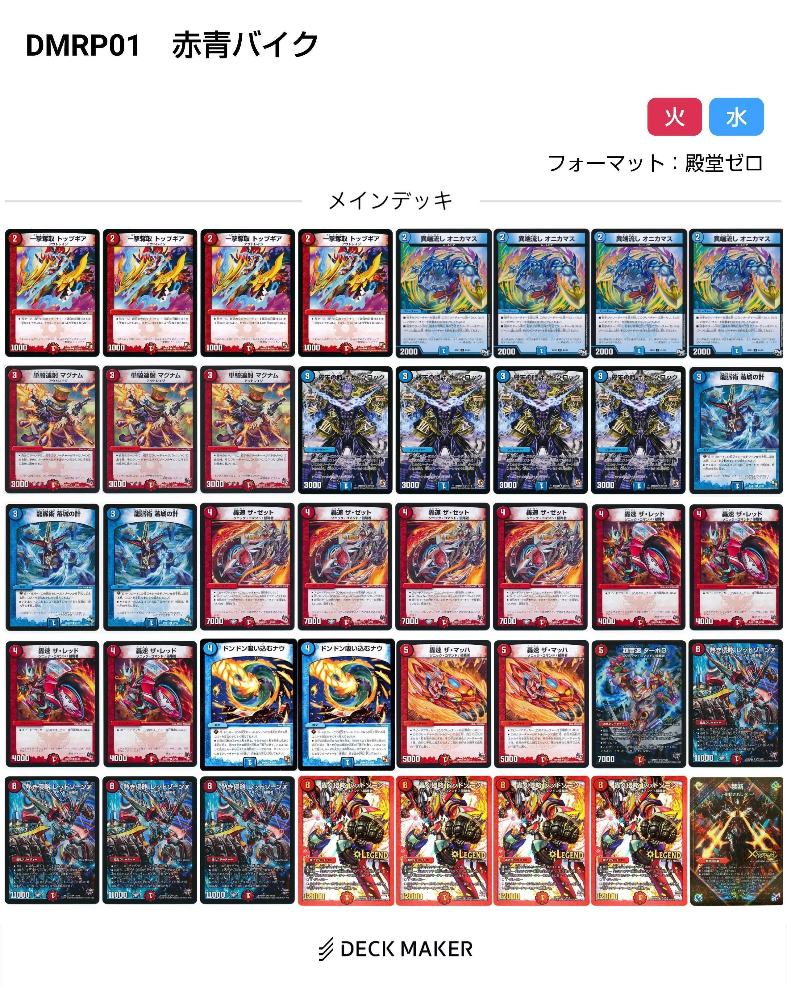 引退品デアリバイク 40枚デッキ 引退品デアリバイク 40枚デッキ