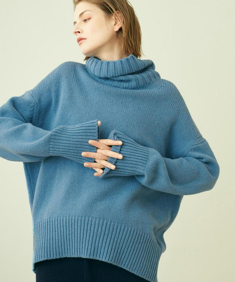 GALERIE VIE(ギャルリーヴィー)の「ファインウール ハイネックプル