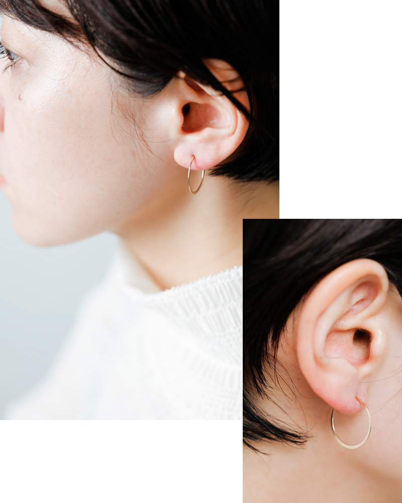 Melissa Joy Manning メリッサ ジョイ マニング 14kt ラウンド フープ