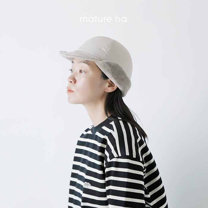 mature ha. マチュアーハ エコ パディッド キャップ “eco padded cap