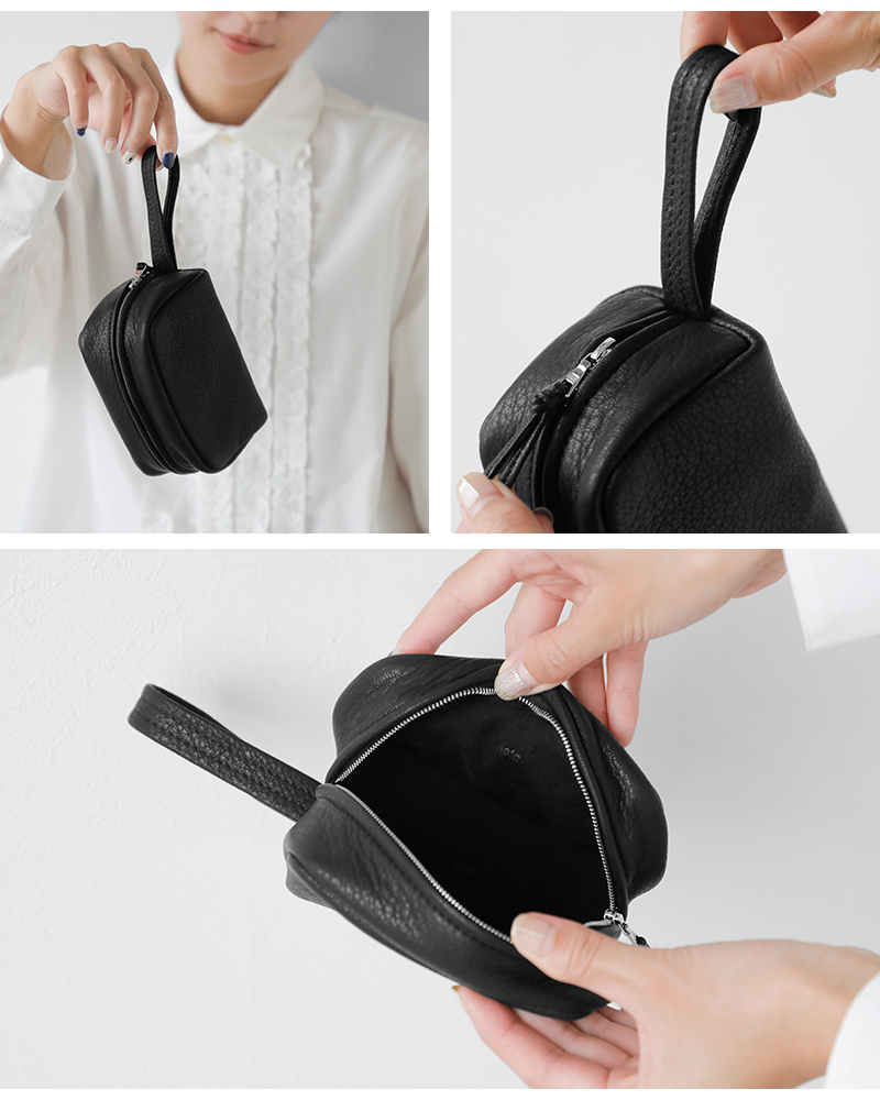 MINUS Utility Kilt レザー ポーチ ブラック あおば着用 MINUS Utility