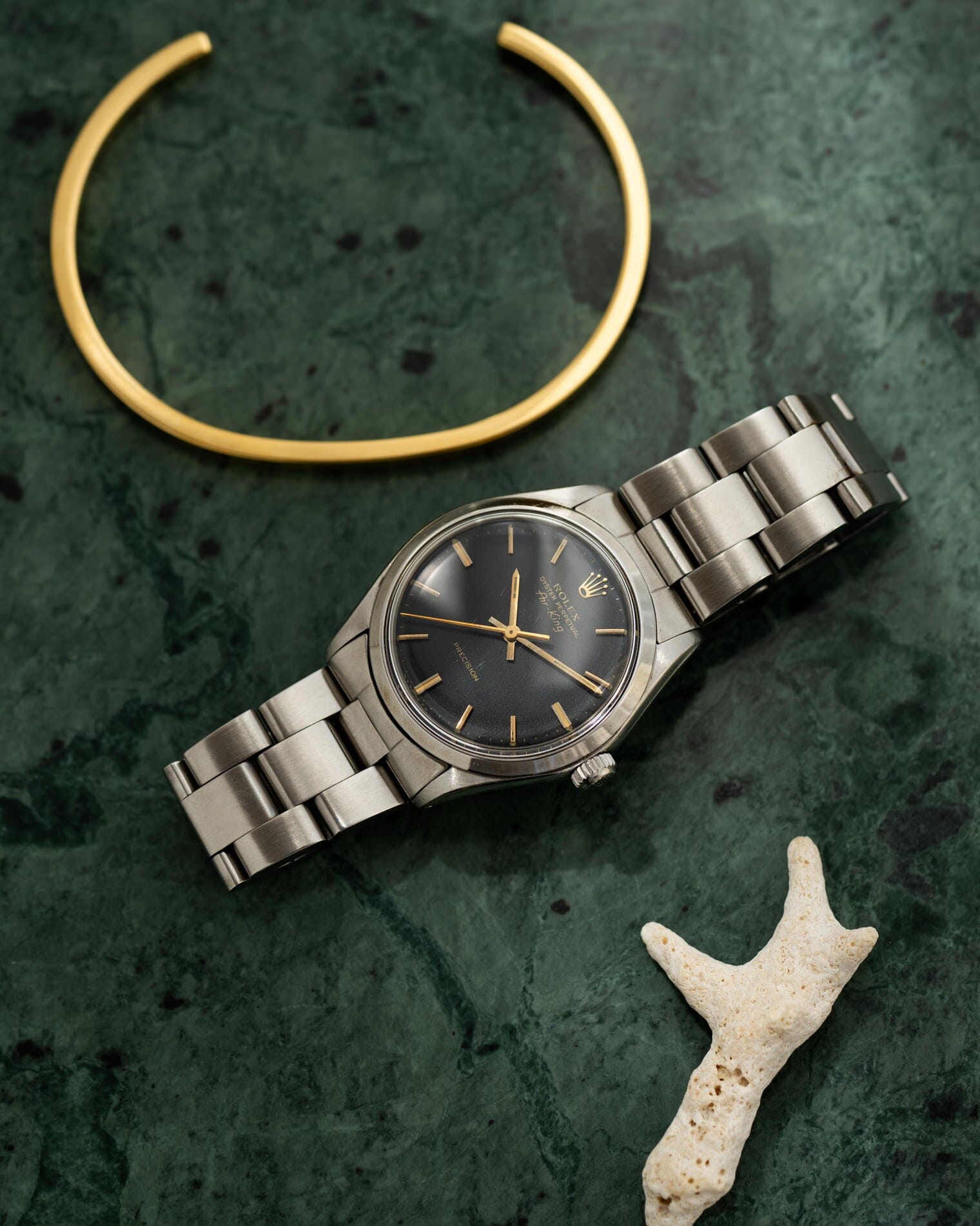 ロレックス エアキング 5500 マットブラック ゴールドレター 1978年頃