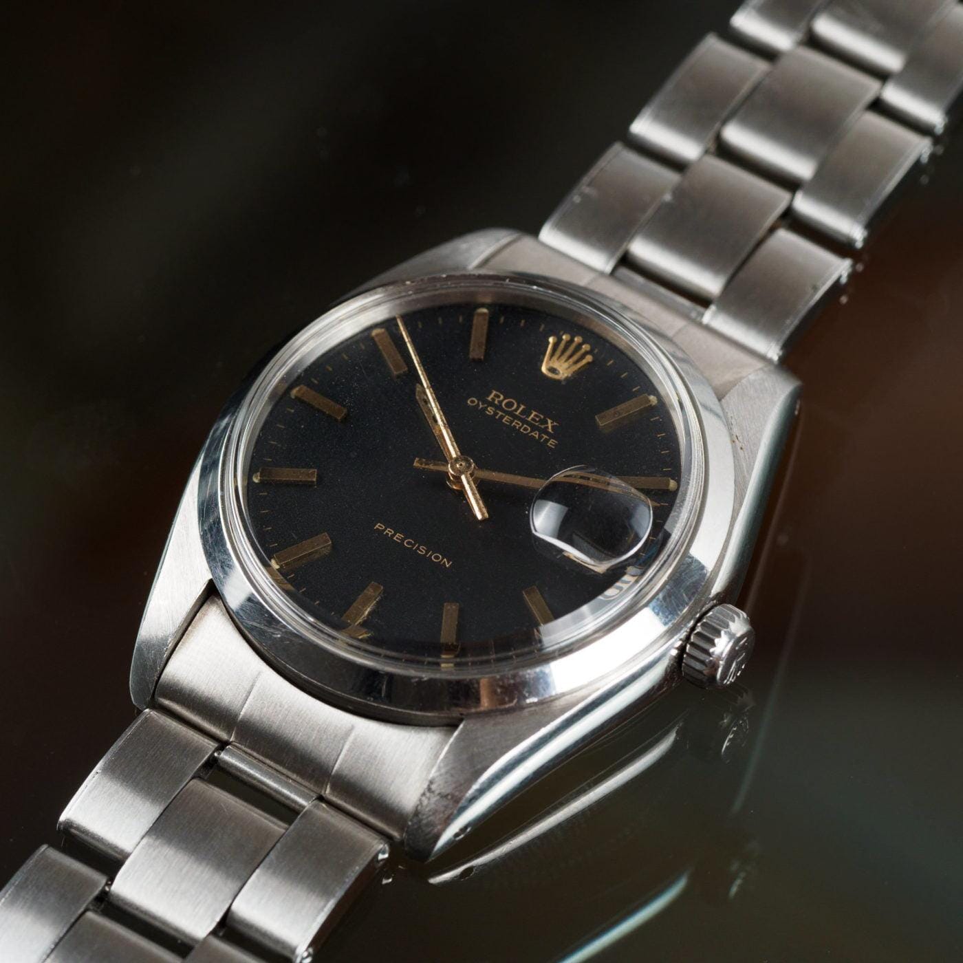 ロレックス オイスターデイト プレシジョン 6694 ブラック / ROLEX