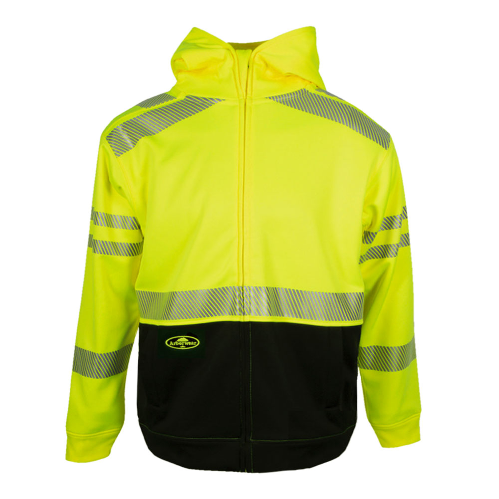 Tech Double Thick Hooded Full Zip Sweatshirt HVSA Class 3 - Arborwear