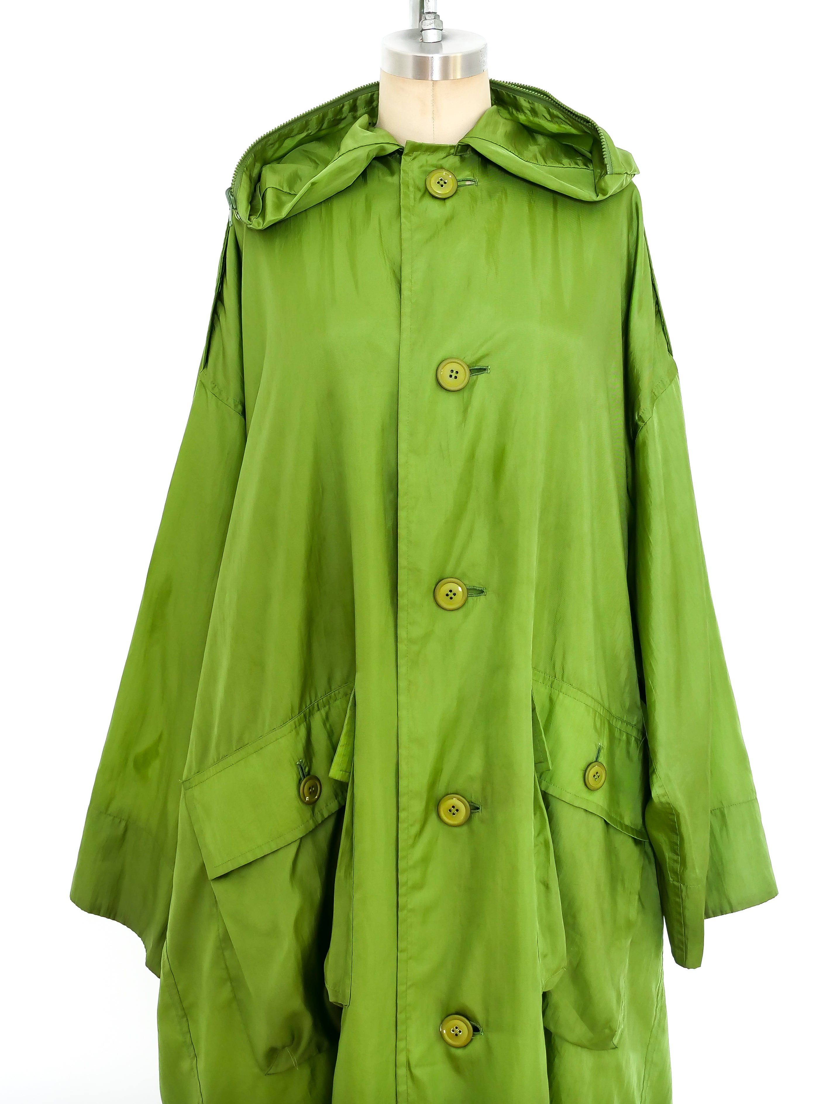 Issey Miyake Green Windcoat
