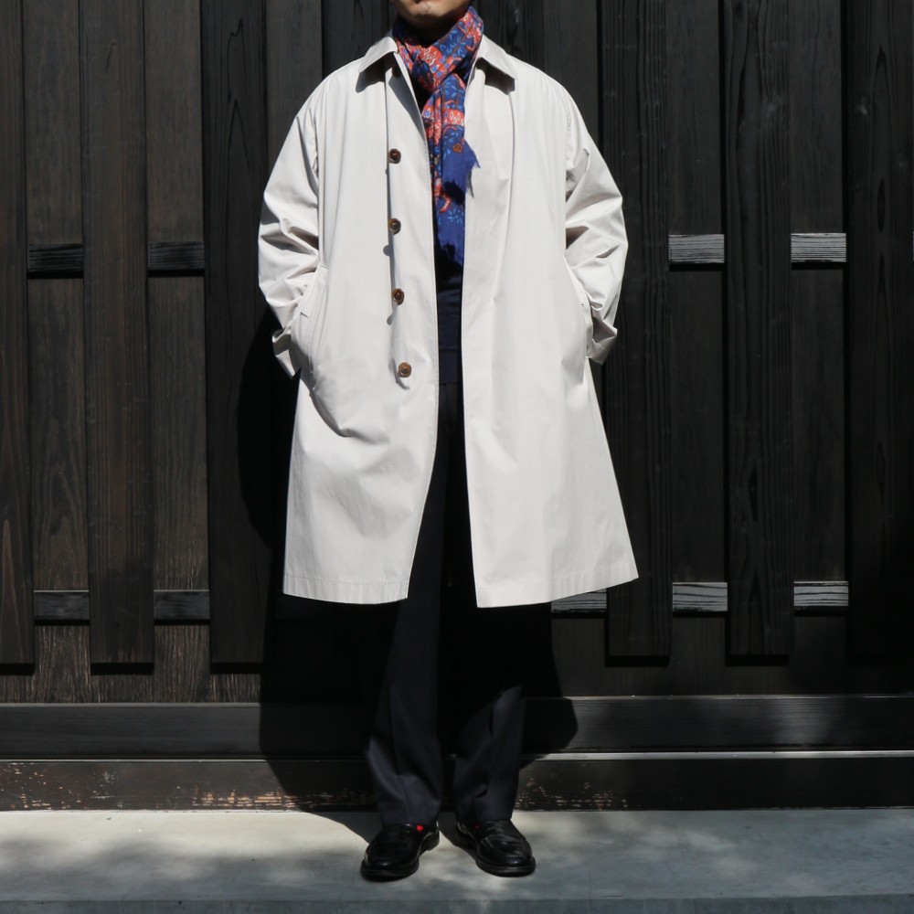 一枚袖の極上コート、アナトミカのシングルラグランコート