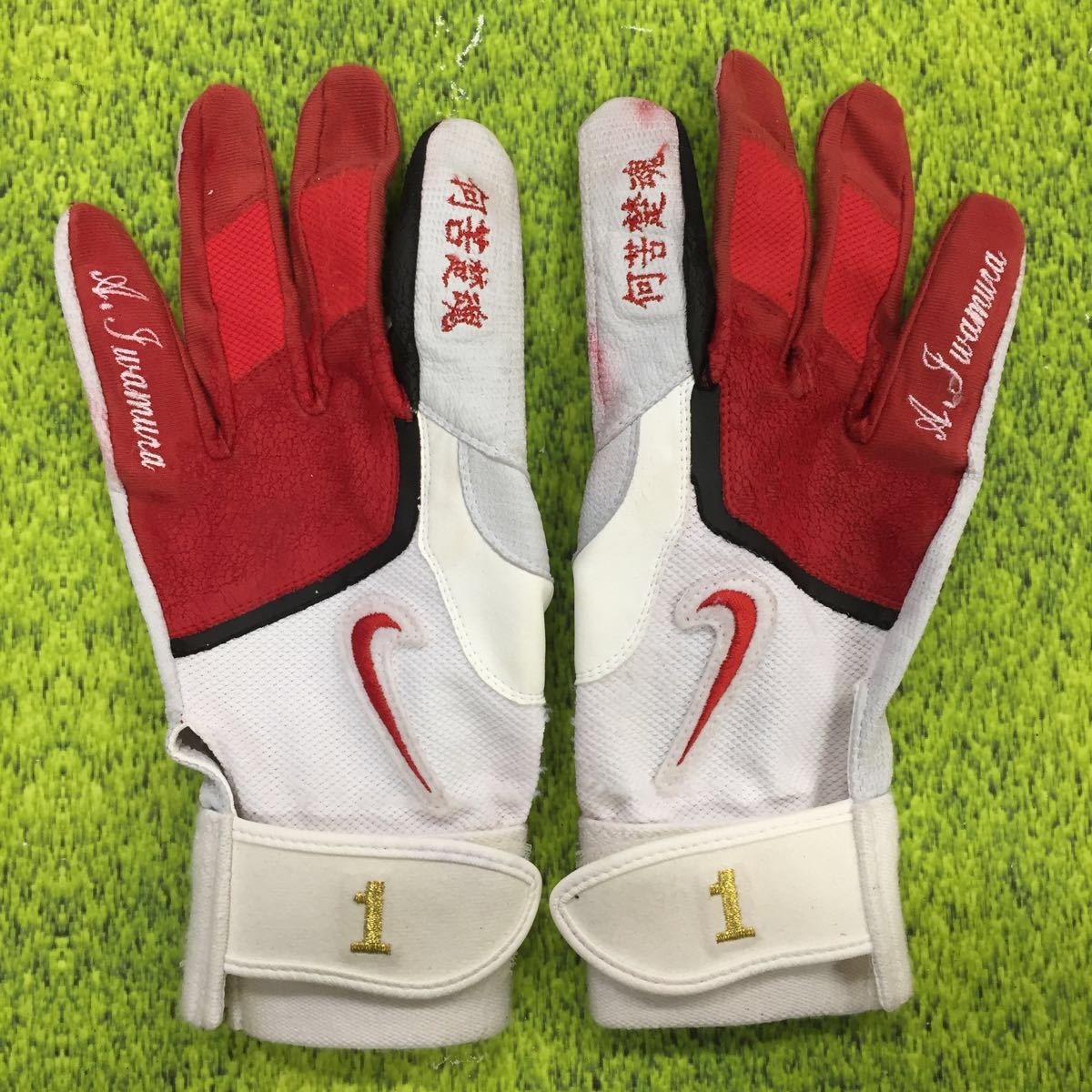 読売ジャイアンツ 李承燁 実使用 バッティンググローブ 巨人 ナイキ 元