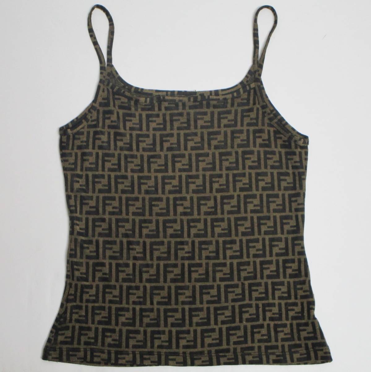 良品 ヴィンテージ FENDI フェンディ FF ズッカ柄 キャミソール