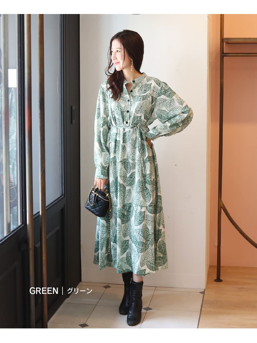 グリーンリーフ・ティアードワンピース｜【公式】AVERYオフィシャルストア