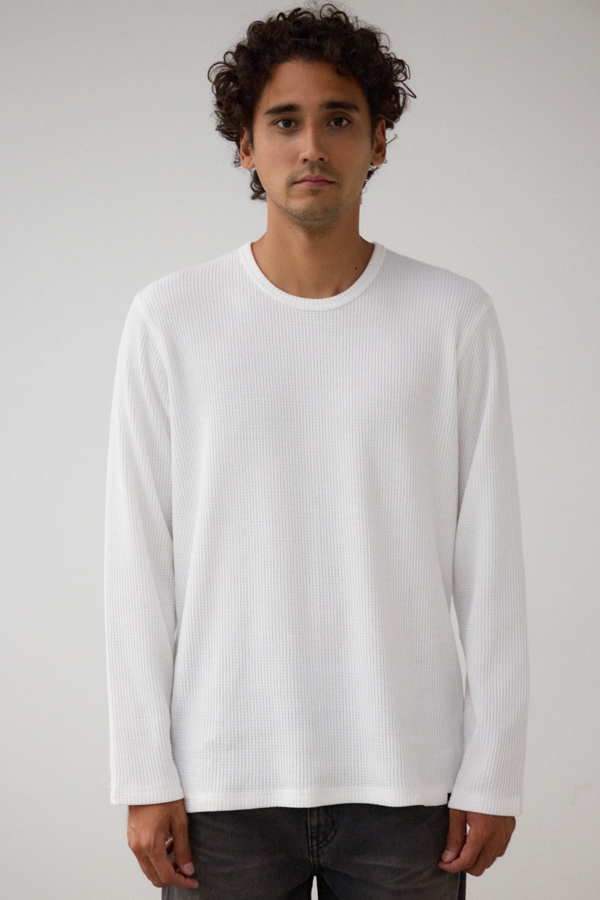 ヘビーワッフル長袖プルオーバー｜MEN｜251HAB80-366H｜AZUL BY MOUSSY