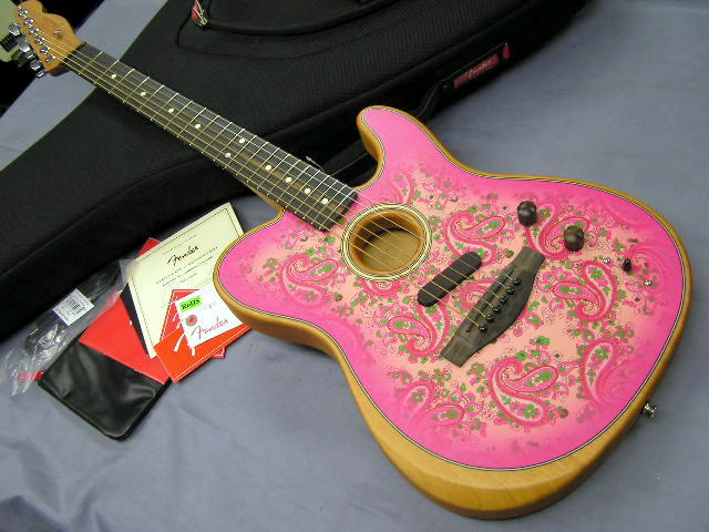 Fender Limited Edition American Acoustasonic Telecaster Pink
