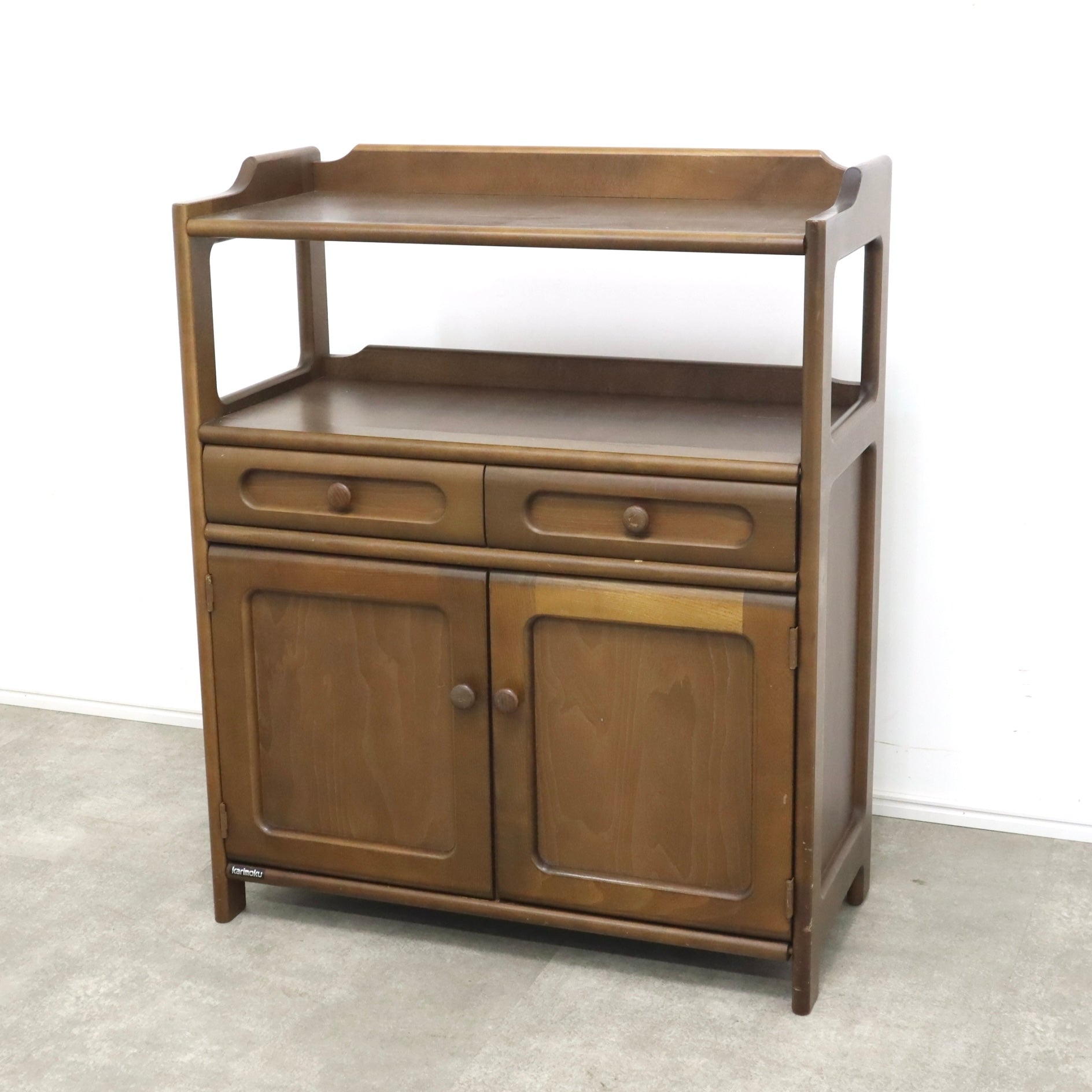 P369 Karimoku カリモク コロニアル 電話台 サイドラック 電話台 P369