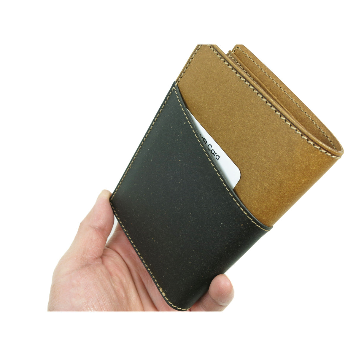 リサイクルレザー ハーフ財布 ZKM602