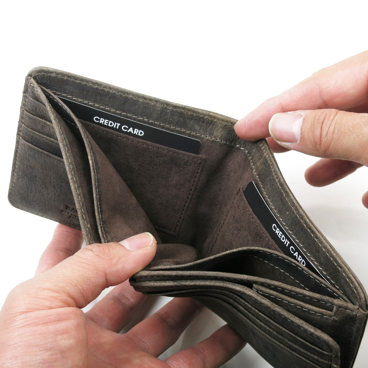 KUDU -クードゥーレザー- 二つ折り財布 ZKM902