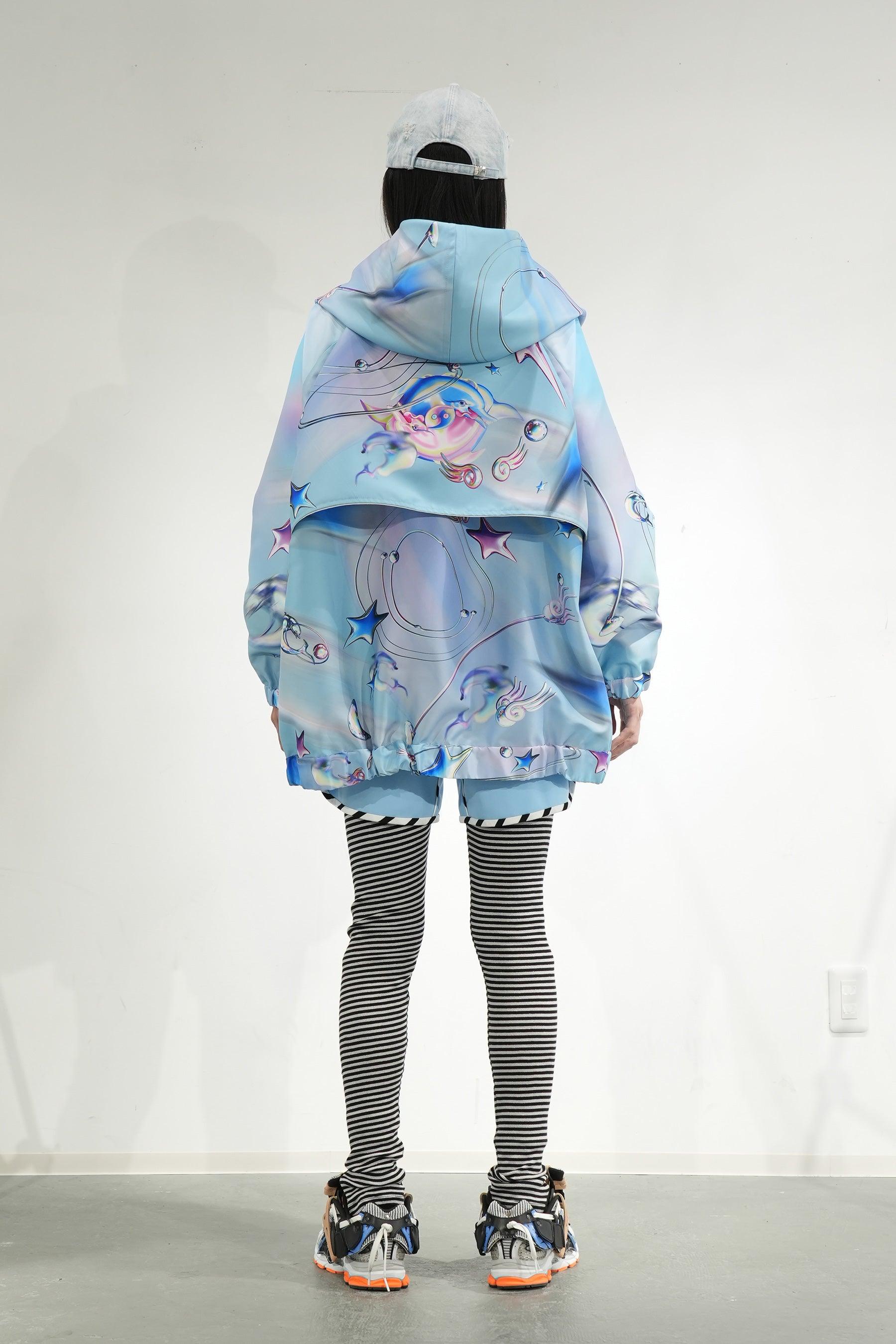 グラフィックハイネックビッグパーカー - Water – BALMUNG