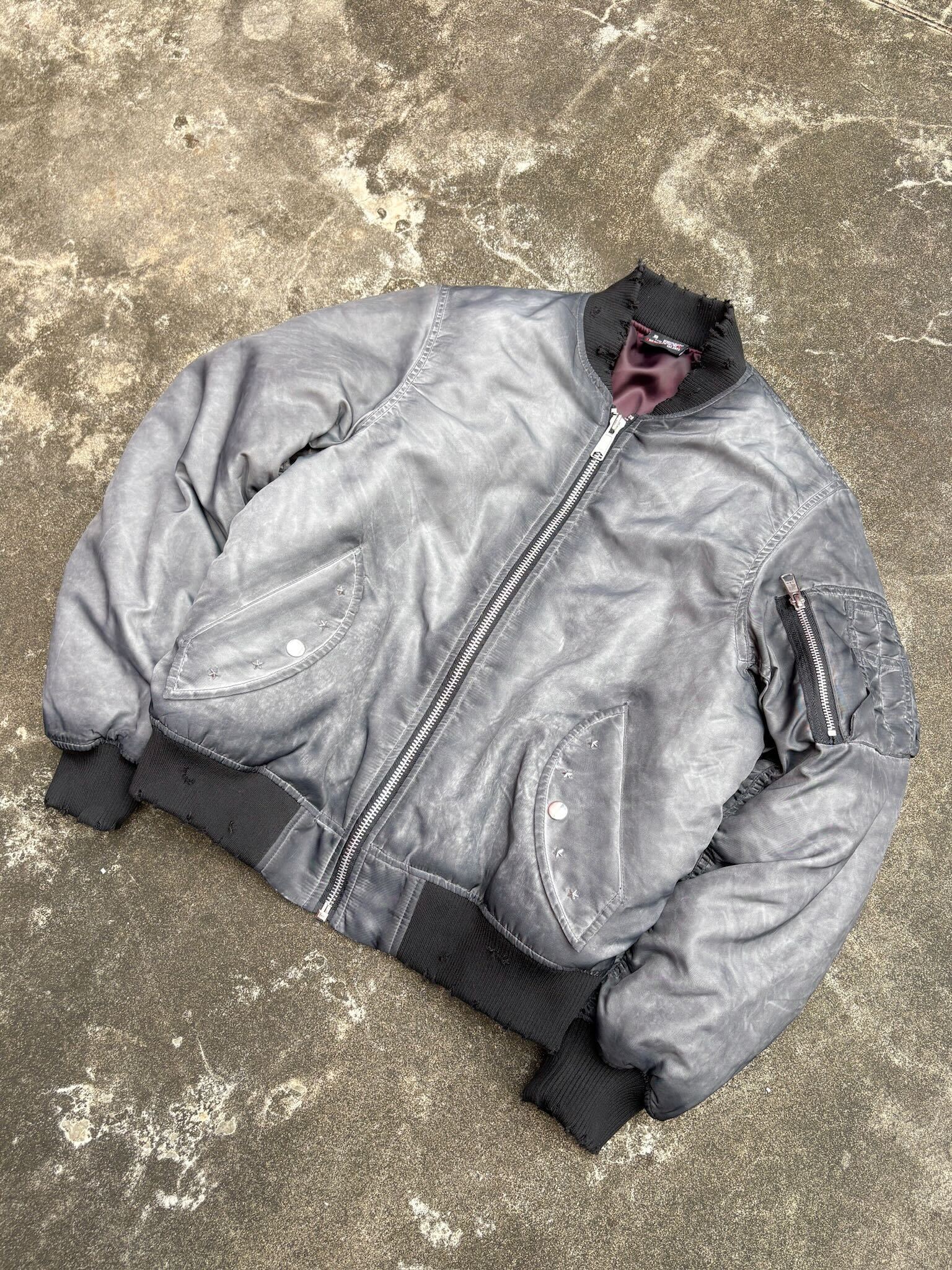Faded MA-1 Bomber Jacket – BELVET