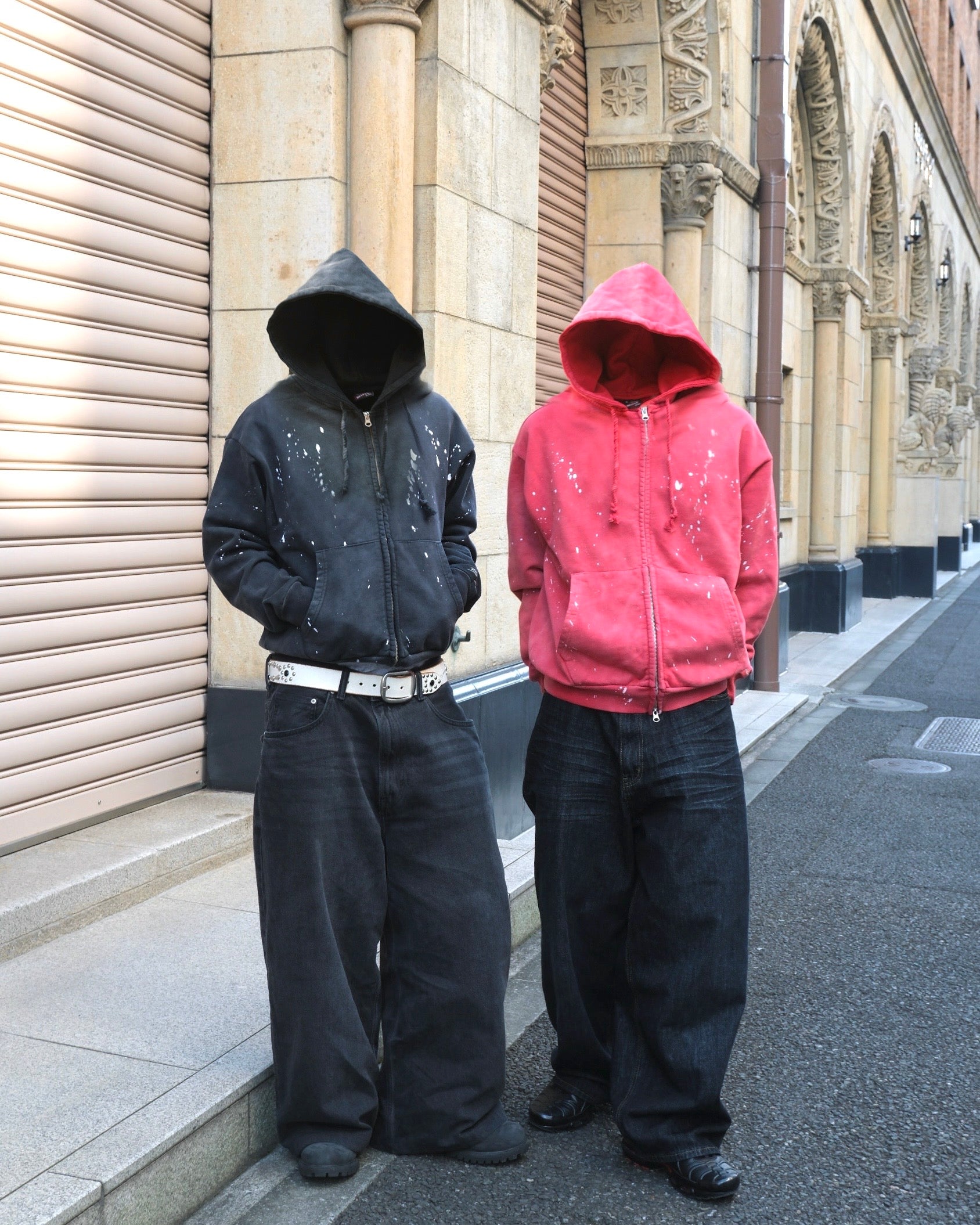 14.8oz Painted Crop Zip Hoodie – BELVET