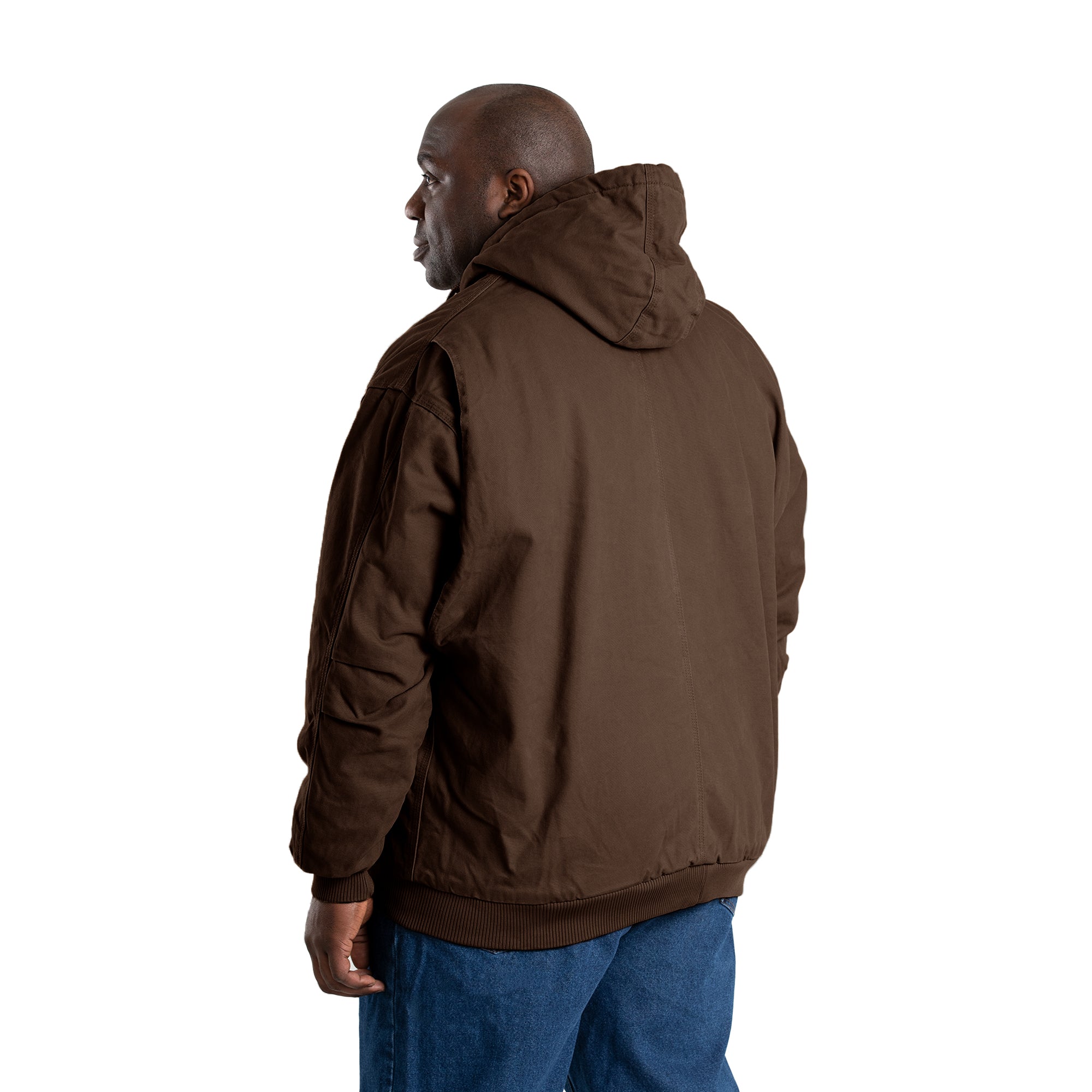 Men's Washed Duck Hooded Outdoor Work Jacket – Berne Apparel