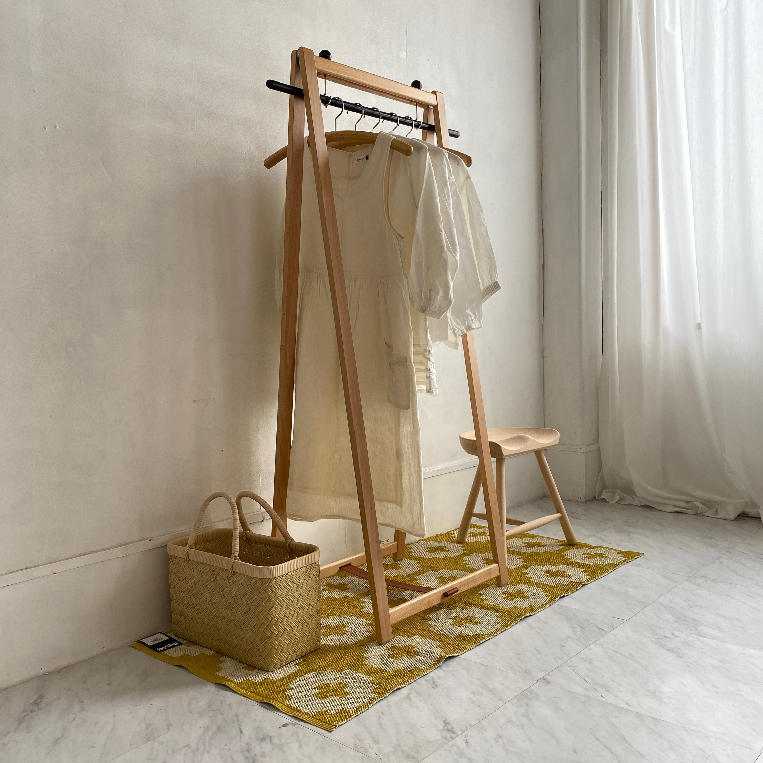 剣持勇 秋田木工 ハンガーラック No.3000-B コートハンガー コート