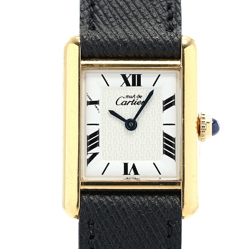 中古】CARTIER MUST TANK SMALL MODEL VERMEIL カルティエ マスト