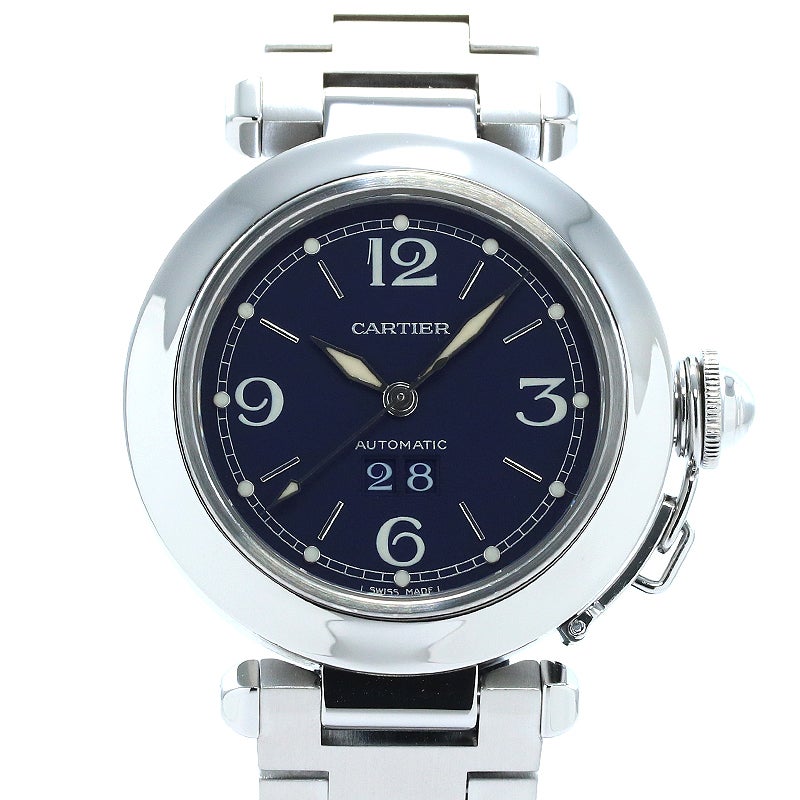 中古】CARTIER PASHA C DE CARTIER 35MM BIG DATE カルティエ パシャC