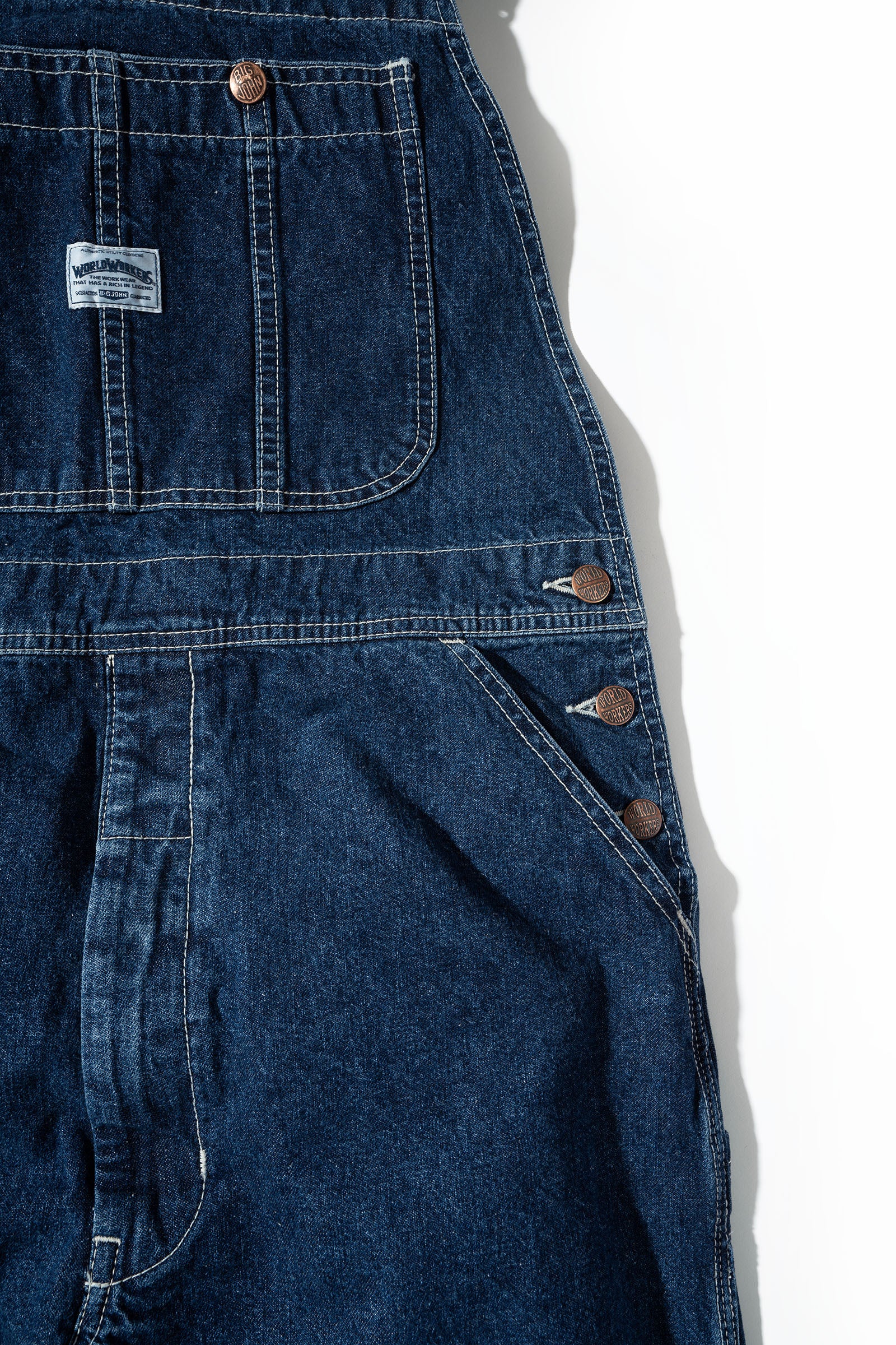 WW502K/WWK502K (82) World Workers Overall vintage wash – BIG JOHN