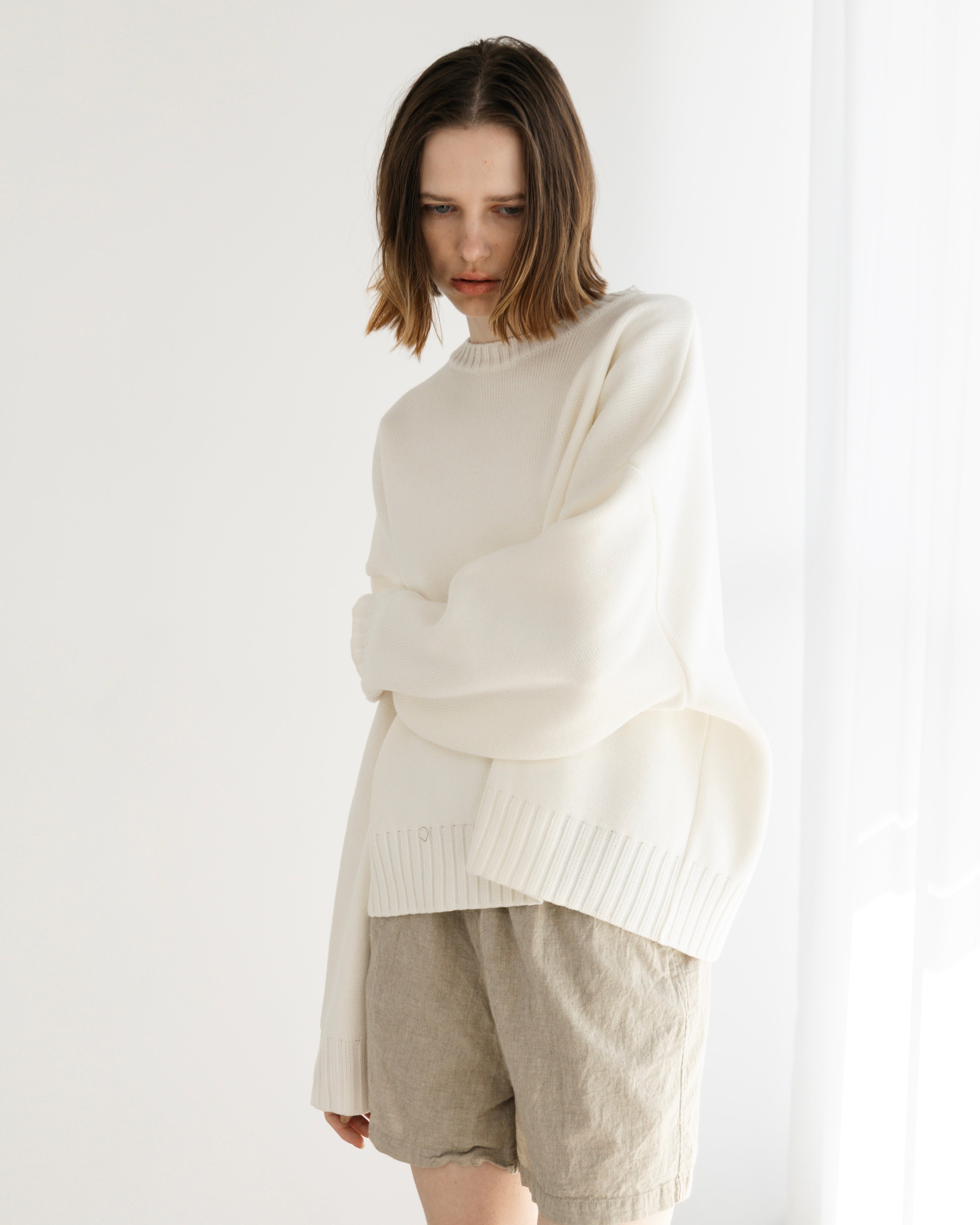 COTTON ACRYLIC KNIT PULLOVER（コットンアクリルニットプルオーバー