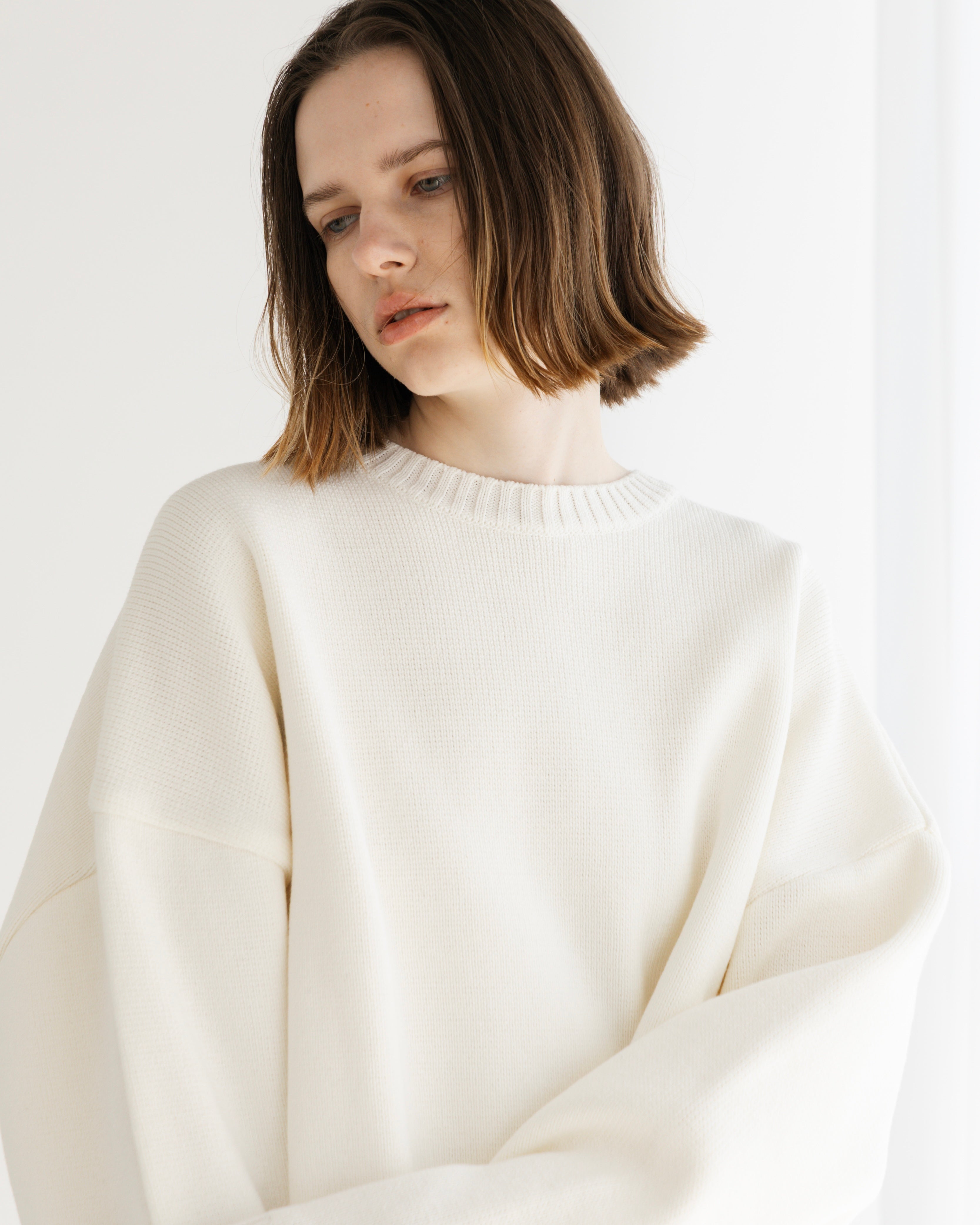 COTTON ACRYLIC KNIT PULLOVER（コットンアクリルニットプルオーバー