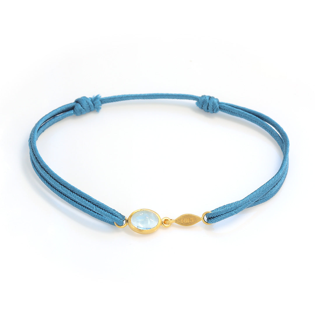 人生を輝かせ前へ進む守護シマエナガグラデーションオルゴブレスレット