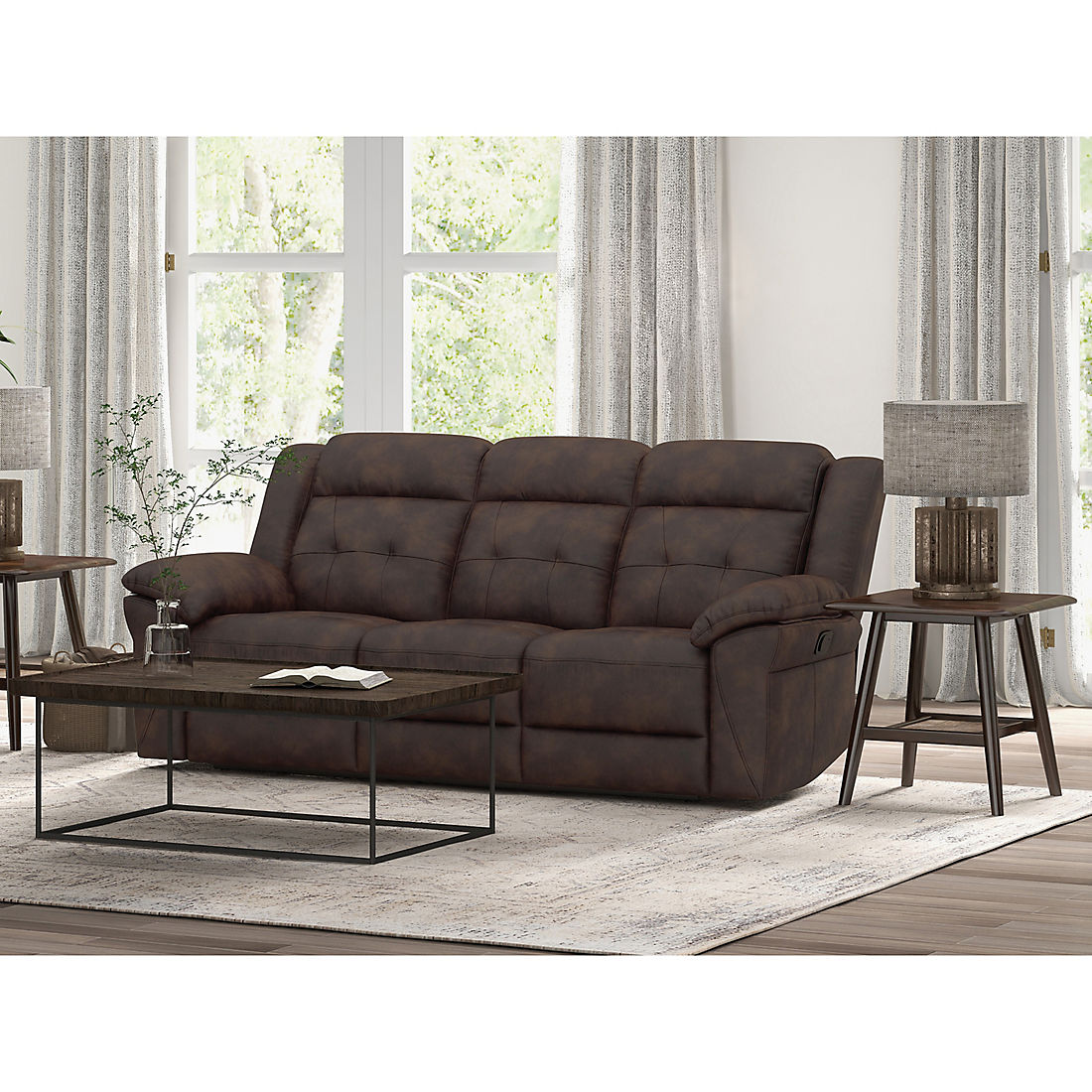 Berkley Jensen Reclining Sofa - Brown | BJ's Wholesale Club