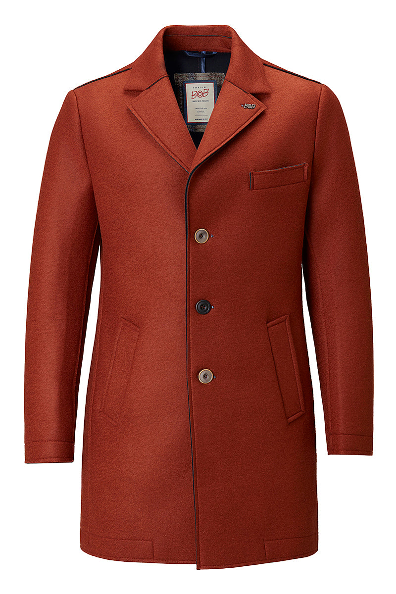 AND153 ボンディングチェスターコート / COL：CENERE グレー系 BOB JAPAN