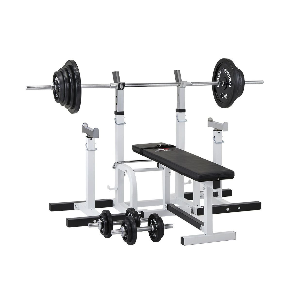 セーフティパックⅡ/ ラバーバーベルセット100kg / シャフト180cm