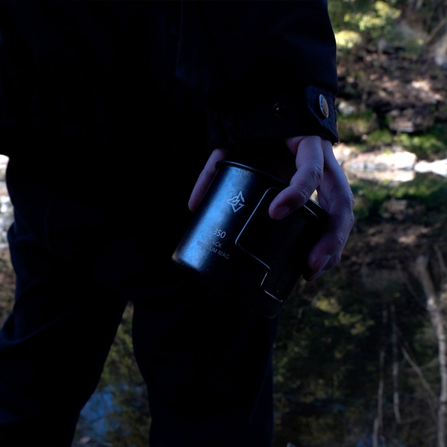 BLACK TITANIUM MUG ブラックチタンマグ チタンマグカップ アウトドア